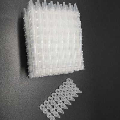 0.1mL consommables clairs de laboratoire médical de tuyau de tubes de l'ACP 8-Strip bas aucune couverture