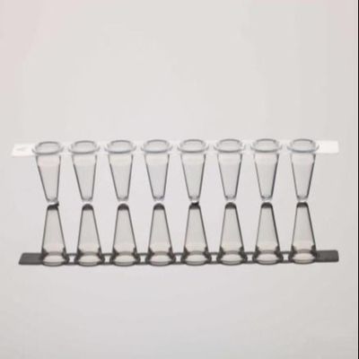 Le tube de l'ACP 8-Strip couvre les bandes à tube en ruban claires d'ACP de l'ajustement 0.2mL pour le qPCR